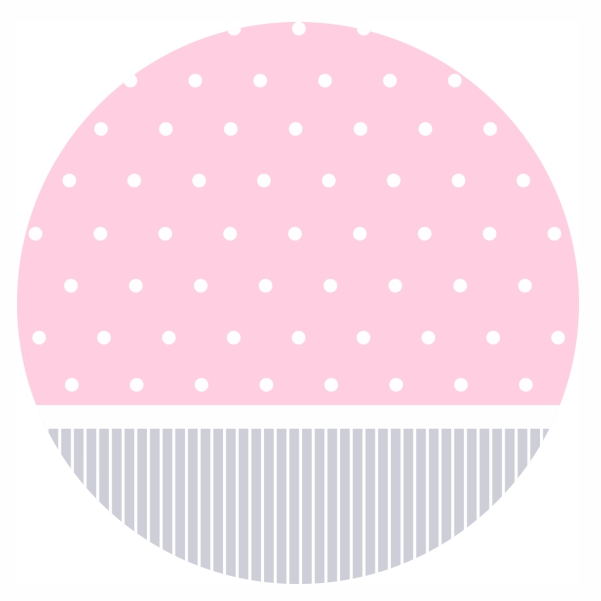Painel 1X1 - Bolinhas Rosa